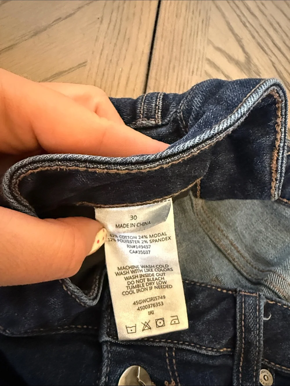 Joes Jeans High-Rise Dark Blue Women’s Button-Fly Jeans